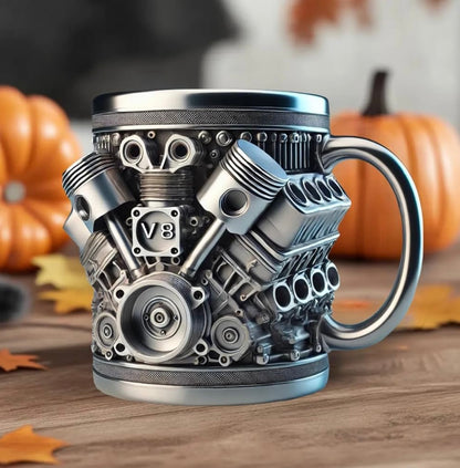 Handmade V8 Engine Mug