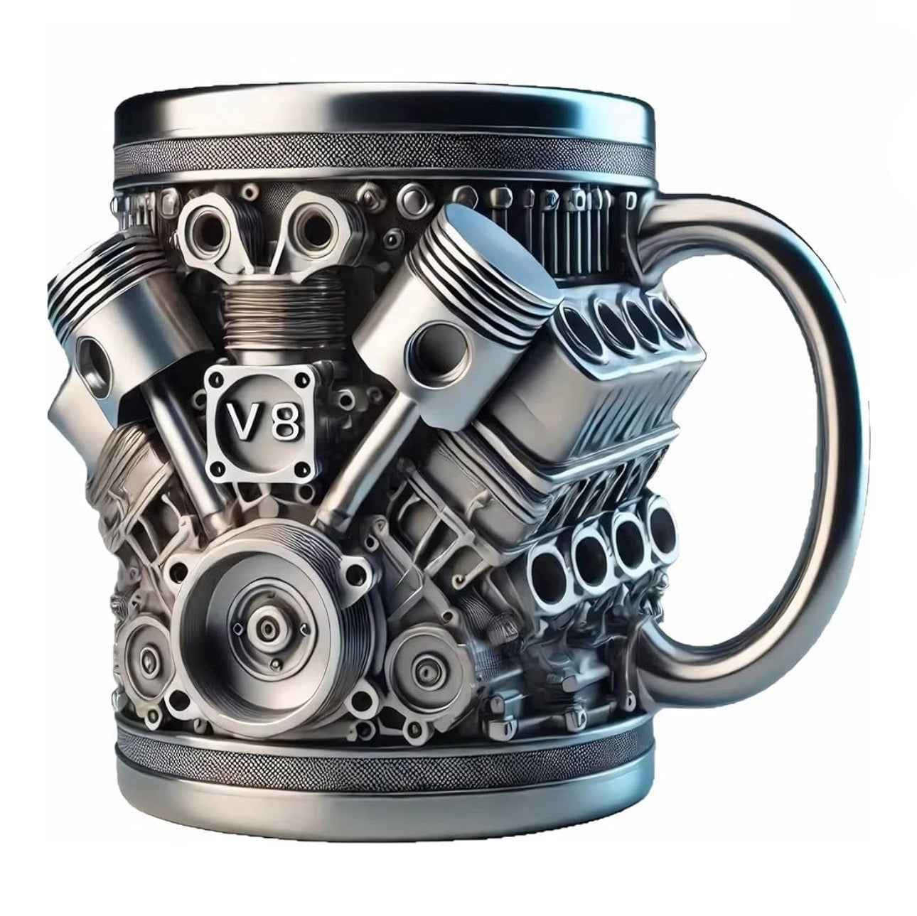 Handmade V8 Engine Mug